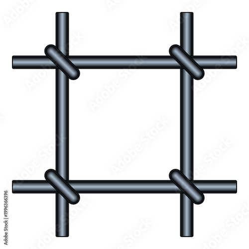 Prison bar illustration