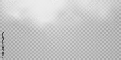 Fog or smoke isolated transparent special effect. White vector cloudiness, mist or smog background. Vector illustration