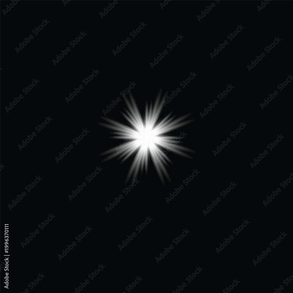 Fototapeta premium Abstract Light Burst Effect on Dark Background for Design and Creative Use.