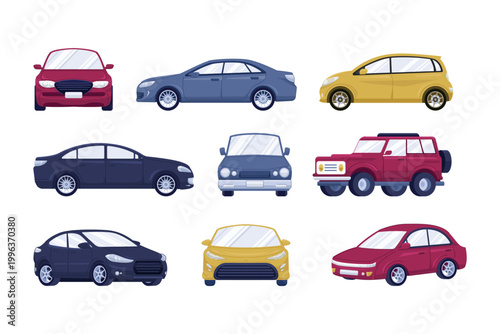 Car Icons and Vehicle Illustration Pack