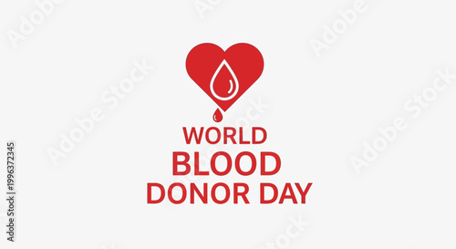 World Blood Donor Day awareness campaign logo.