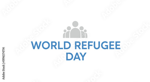 World Refugee Day awareness campaign logo.