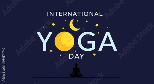 International Yoga Day celebration logo.