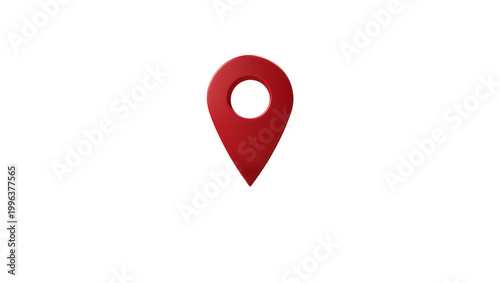 Red 3D map marker pin symbol, isolated on transparent background Free Download Red 3D map marker pin symbol, isolated on transparent background - GFXLoad