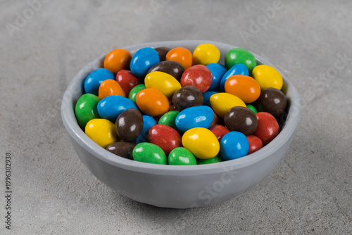 Obraz na płótnie MultiColored Candies, Dragees with peanuts and chocolate