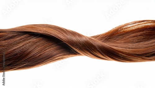 isolated closeup of hair strands