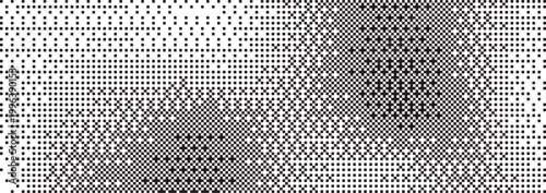 Bitmap halftone texture shows pixelated gradient with dither effect. 