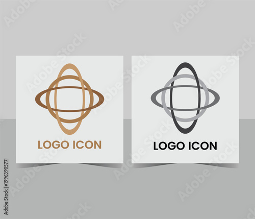 Modern marketing logo icon design and creative icon template