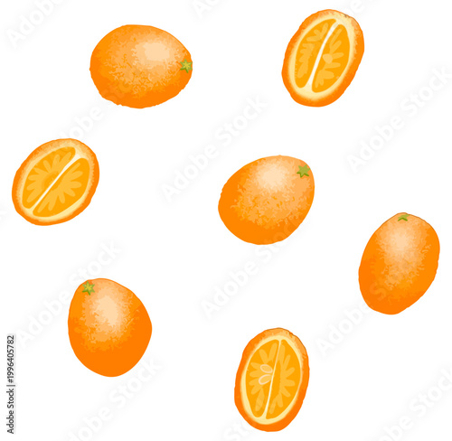 set of oranges