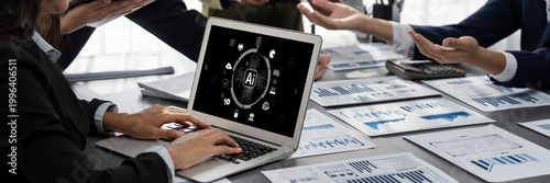 Tablou pe pânză Generative AI virtual assistant tools for prompt engineer and user for ease of e