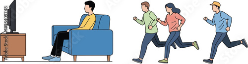 sedentary lifestyle vs active living