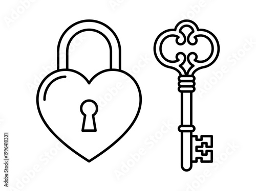 heart shaped lock