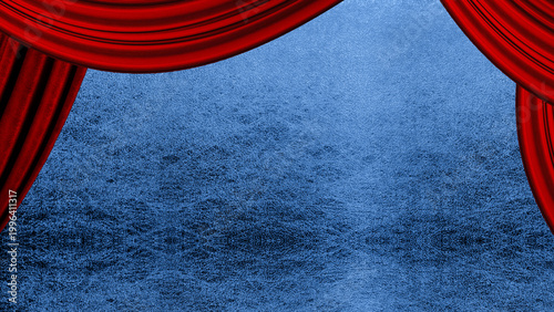 赤い幕のステージ