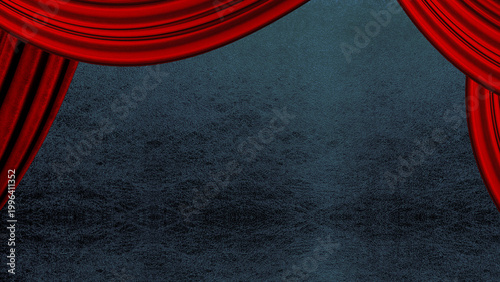 赤い幕のステージ