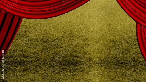 赤い幕のステージ