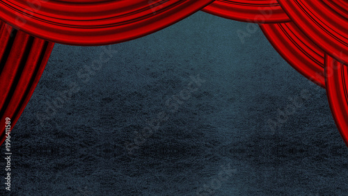 赤い幕のステージ