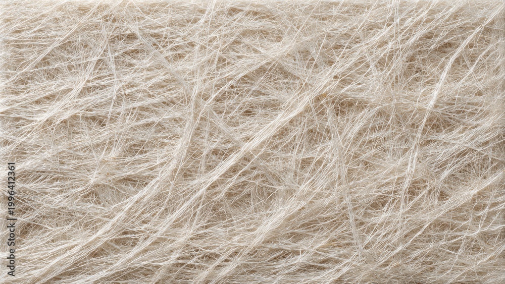 Fototapeta premium Close-up of Light-Colored Fibers Texture