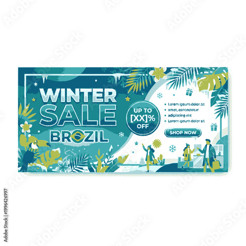Winter sale event banner. The banner includes the text Winter Sale and other elements