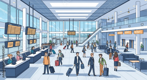 people in subway station