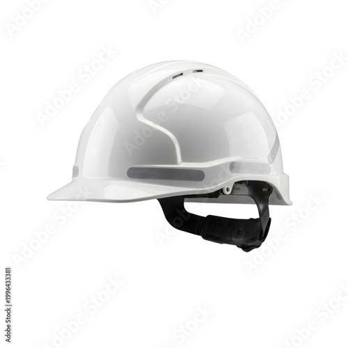 Premium Safety Helmet Isolated on Transparent Background, High Quality Industrial Protective Hard Hat