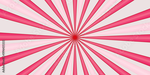 Pink white cream candy vector swirl. Candy color 3d sunburst background for summer poster, banner, christmas greeting or invitation card. Sweet rotating. Vector illustration