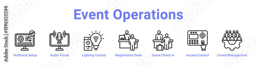 Event Operations Web Icon Banner and Collection