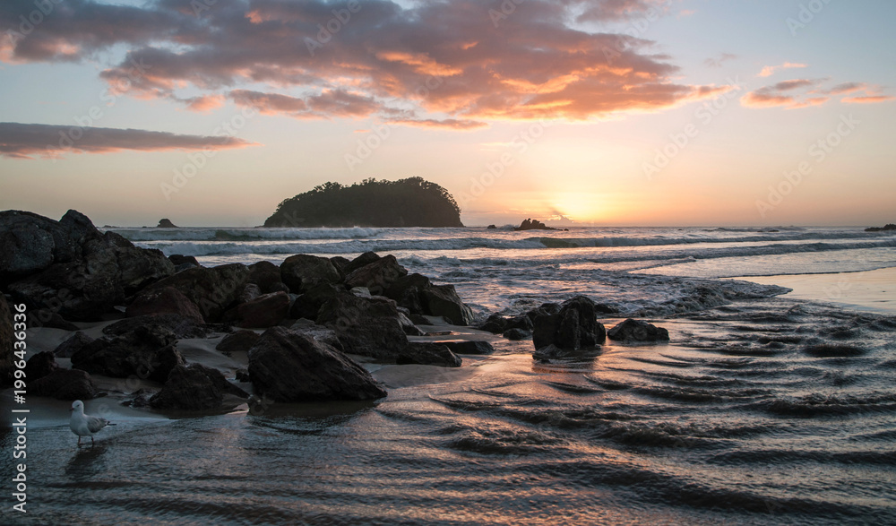 Obraz premium Mount maunganui sunrise