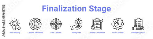 -Finalization Stage Web Icon Banner and Collection