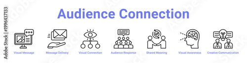 -Audience Connection Web Icon Banner and Collection