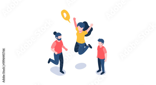 Joyful Group of People Celebrating Success and Achievement Together.