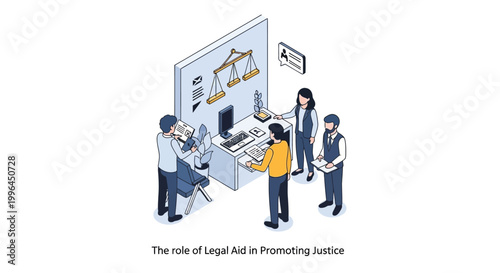 Legal Professionals Collaborating on Justice and Legal Aid Services.