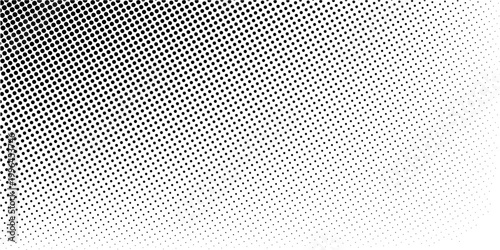 Halftone gradient. Dotted gradient, smooth dots spraying and halftones dot background seamless horizontal geometric pattern vector template set modern circle background modern