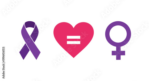 Women Equality, Domestic Violence Awareness, Feminism Symbol