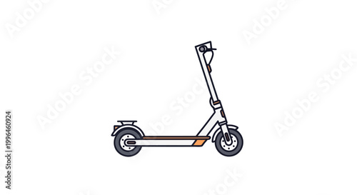 Modern electric scooter illustration