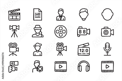 Filmmaking Icons, Video Production, Camera Gear and Content Creator Tools