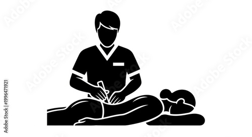 silhouette of a man meditating