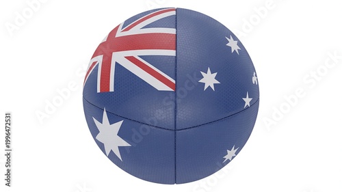 Free Download Australia rugby ball flag design isolated national sports team concept - GFXLoad