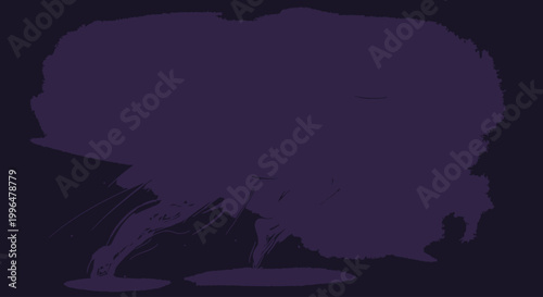 Purple Elephant in Dark Background.