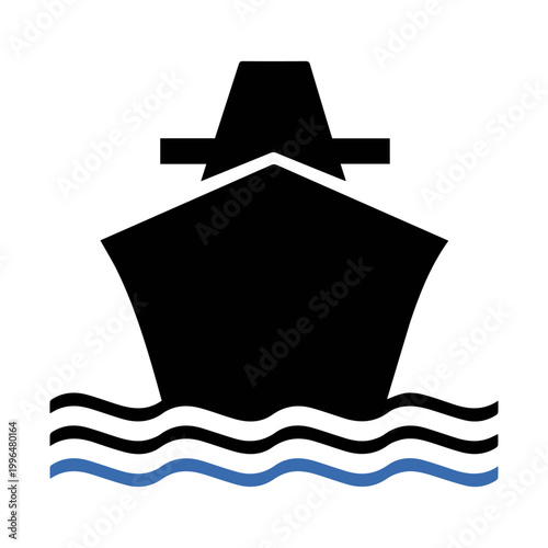 Logo transport maritime. Bateau. Navire.	