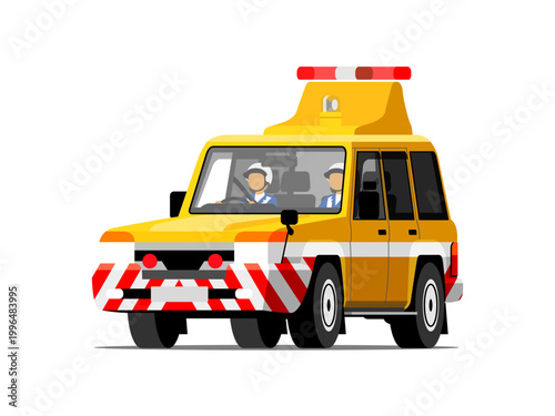 Highway patrol car_One angle_01A