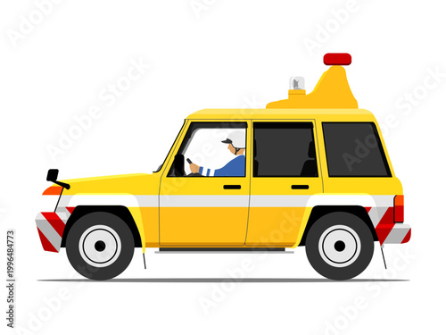 Highway patrol car_One angle_01B