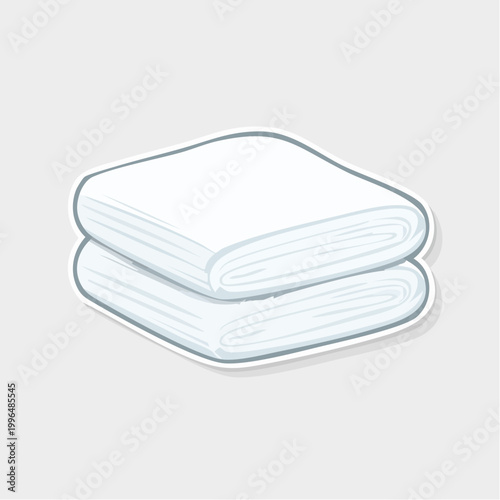 Stack of Clean White Towels