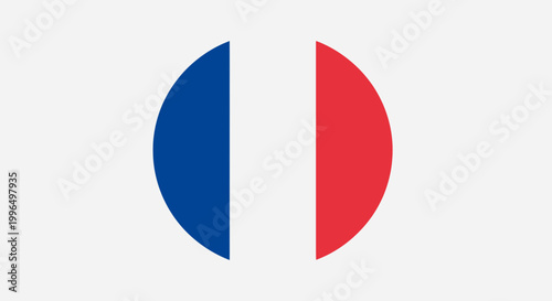French Flag Circle Emblem - Blue, White, Red Tricolor Symbol on Gray Background Free Download French Flag Circle Emblem - Blue, White, Red Tricolor Symbol on Gray Background - GFXLoad