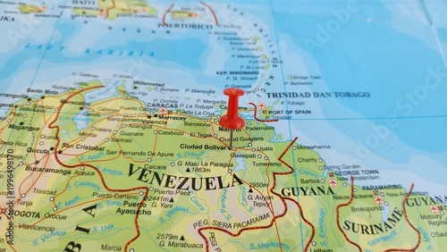 Bild auf Leinwand View of Ciudad Bolivar, formerly known as Angostura and St
