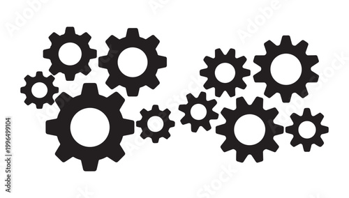 Mechanical gears mechanism collection for engineering and industrial manufacturing business.