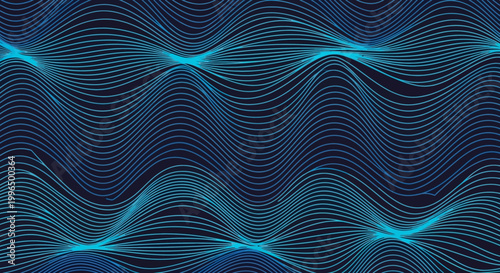 Dark blue wave pattern background design.