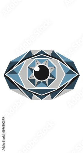 Detailed Facets of a Gemstone.