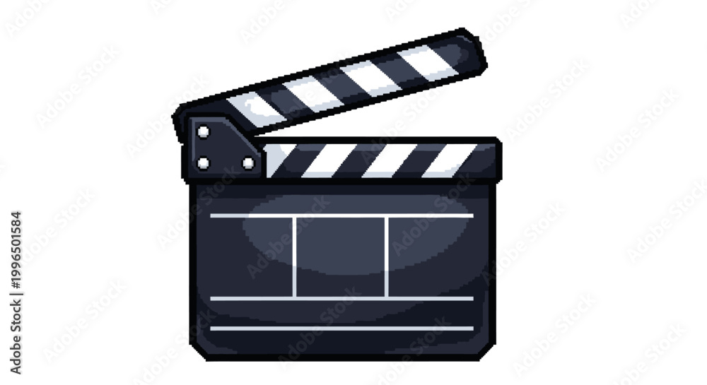 Fototapeta premium Classic Black Movie Clapperboard for Film Production.