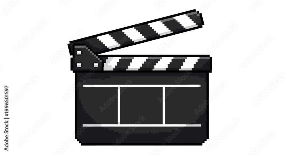 Fototapeta premium Classic Black Movie Clapperboard for Film Production.