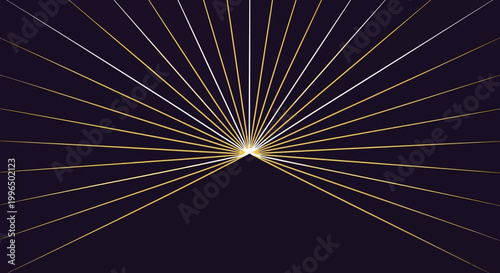 Fotografía Light Rays Emitting from a Point.